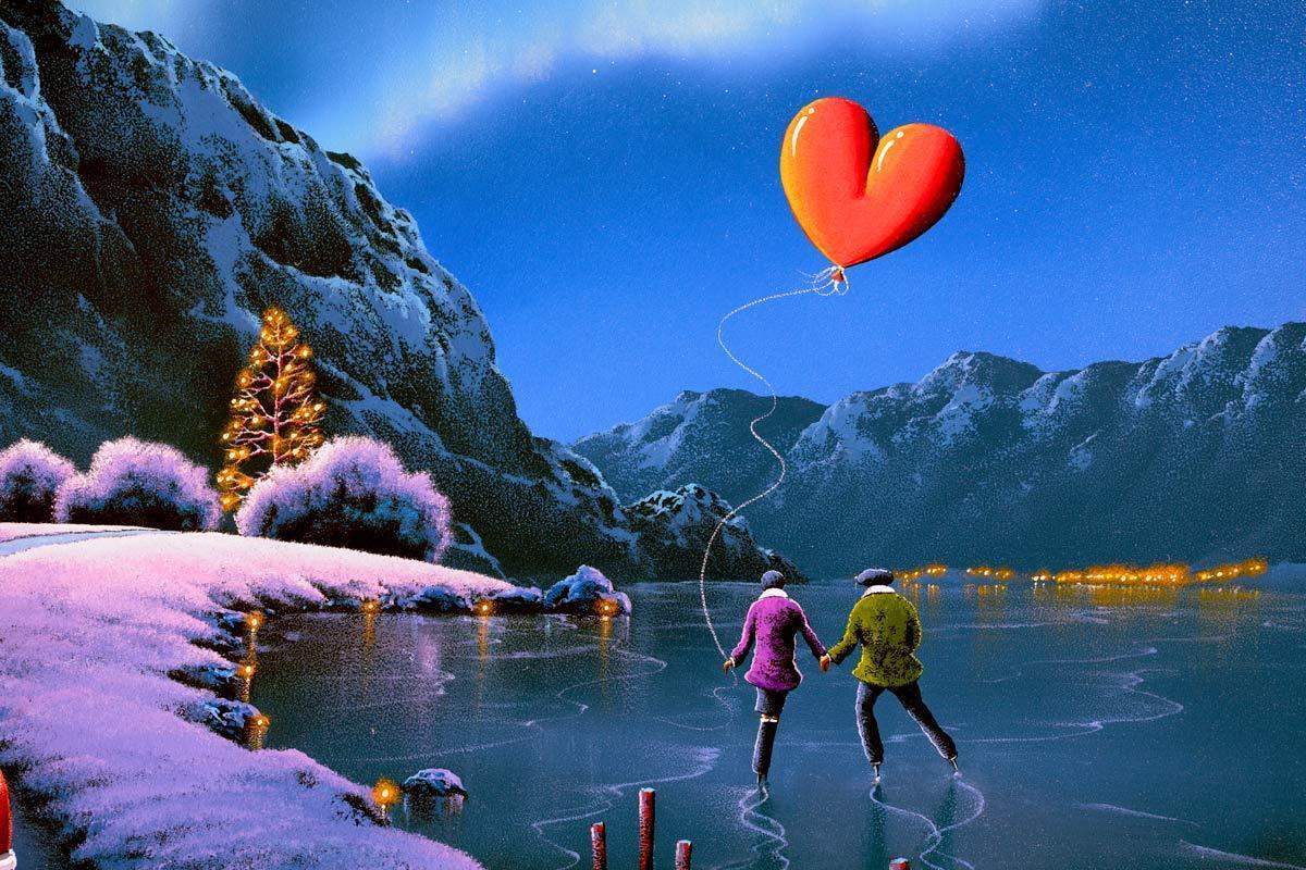 Moonlight Romance - Original - SOLD by artist David Renshaw - Wyecliffe Galleries
