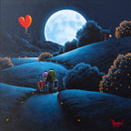 Moonlit Glow - Original - SOLD by artist David Renshaw - Wyecliffe Galleries
