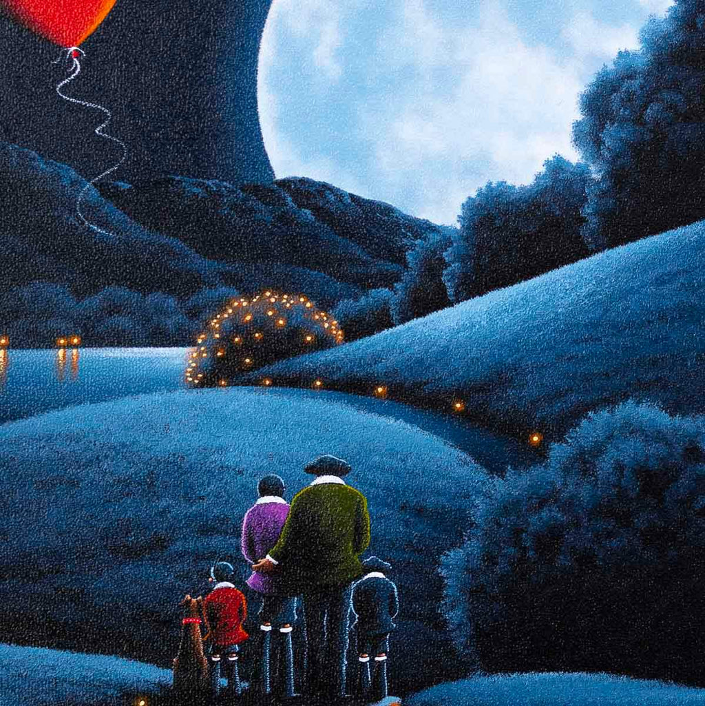 Moonlit Glow - Original - SOLD by artist David Renshaw - Wyecliffe Galleries
