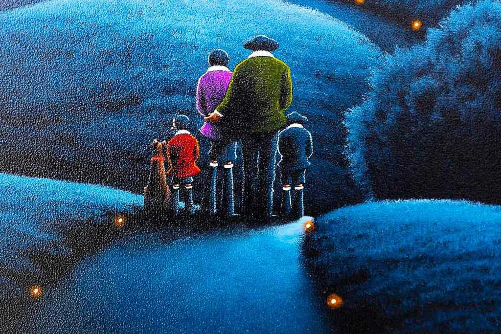 Moonlit Glow - Original - SOLD by artist David Renshaw - Wyecliffe Galleries