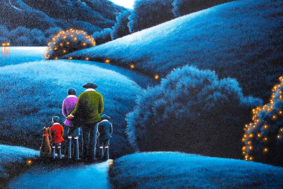 Moonlit Glow - Original - SOLD by artist David Renshaw - Wyecliffe Galleries
