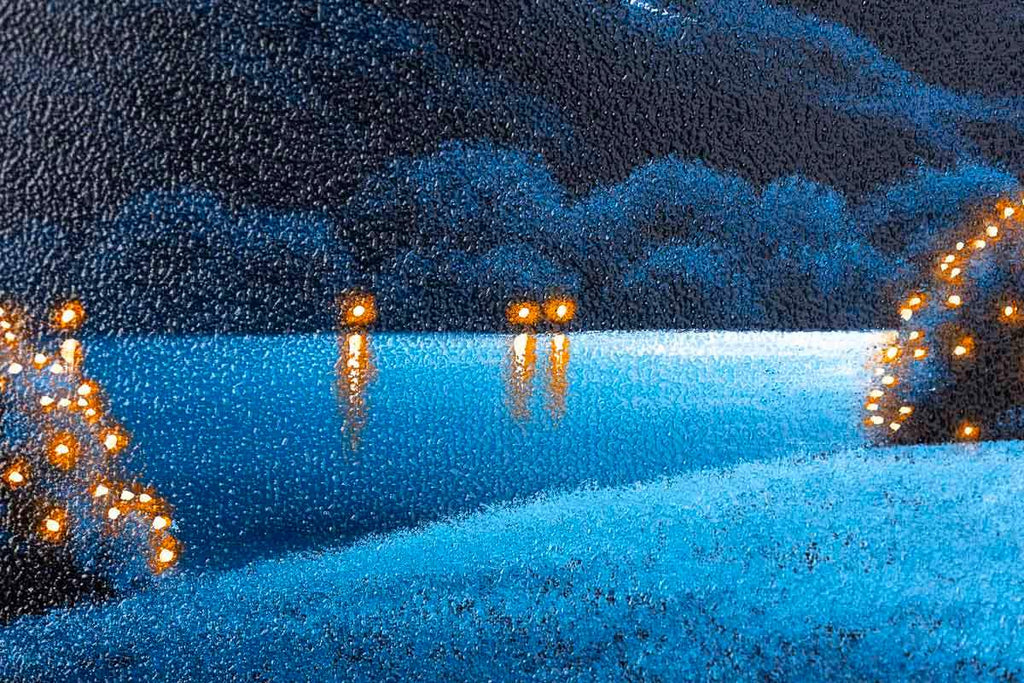 Moonlit Glow - Original - SOLD by artist David Renshaw - Wyecliffe Galleries