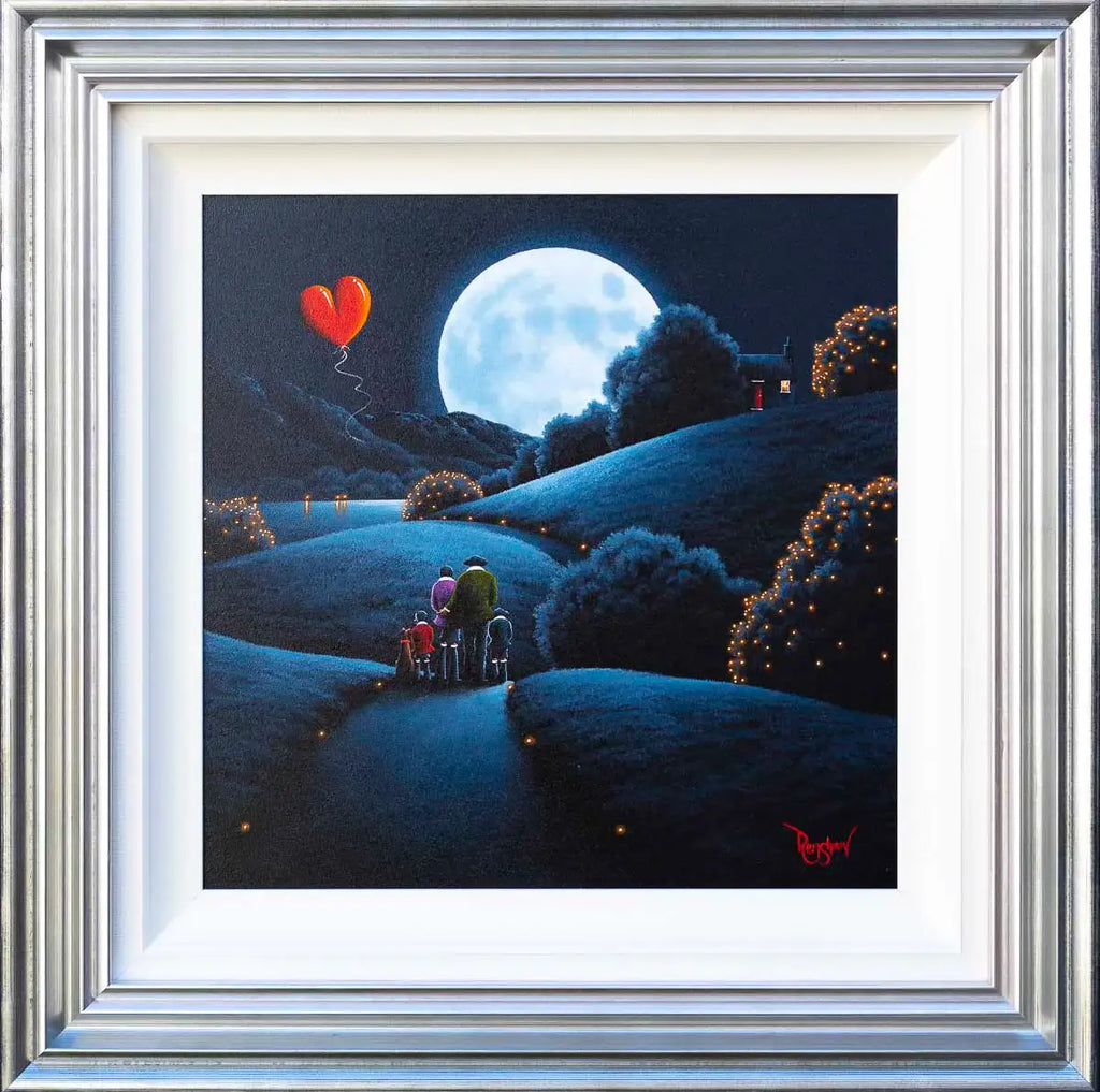 Moonlit Glow - Original - SOLD by artist David Renshaw - Wyecliffe Galleries