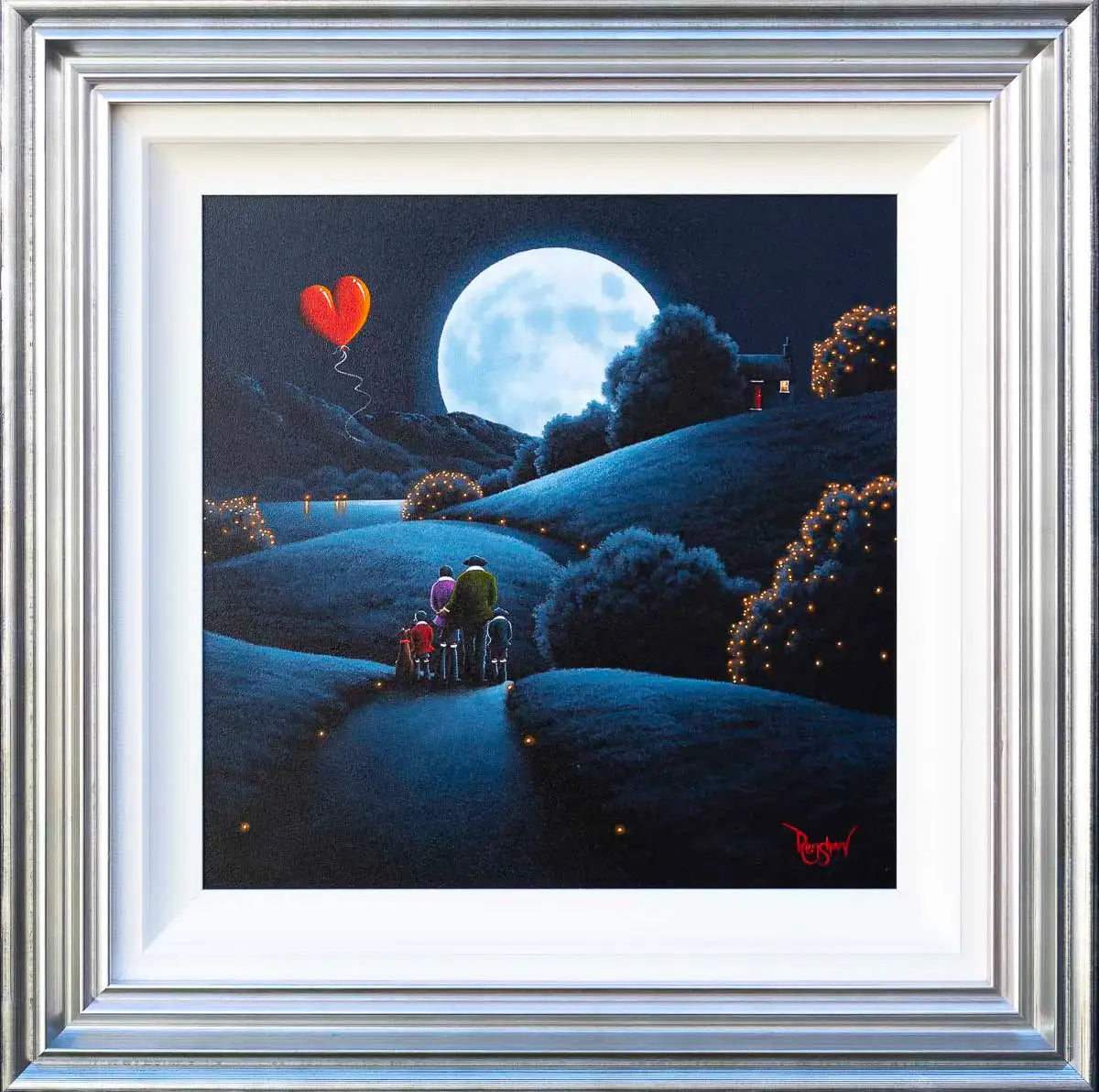 Moonlit Glow - Original - SOLD by artist David Renshaw - Wyecliffe Galleries