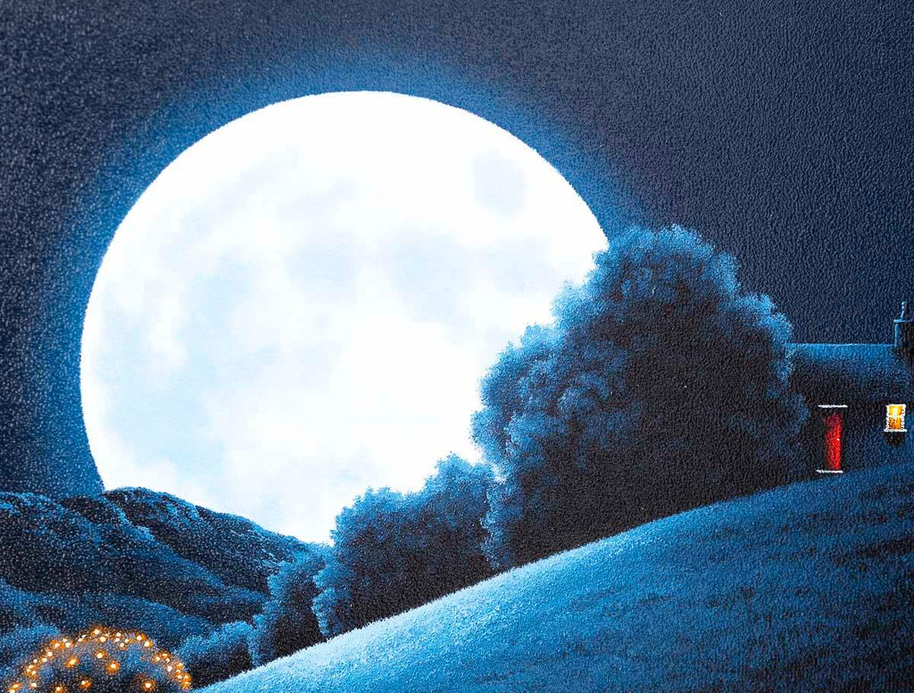 Moonlit Glow - Original - SOLD by artist David Renshaw - Wyecliffe Galleries