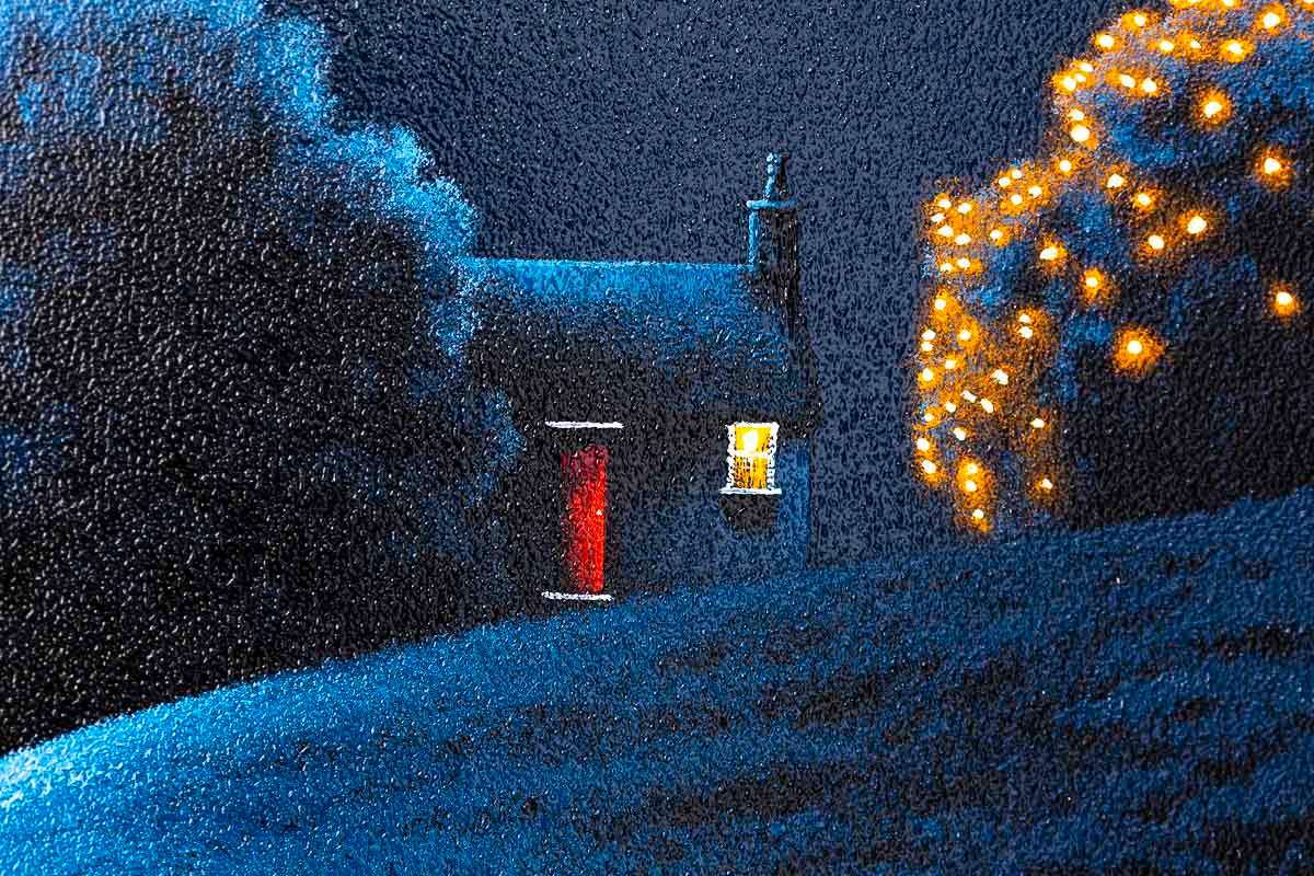 Moonlit Glow - Original - SOLD by artist David Renshaw - Wyecliffe Galleries