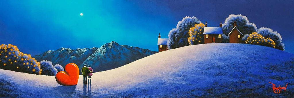 Moonlit Skies - Original - SOLD by artist David Renshaw - Wyecliffe Galleries