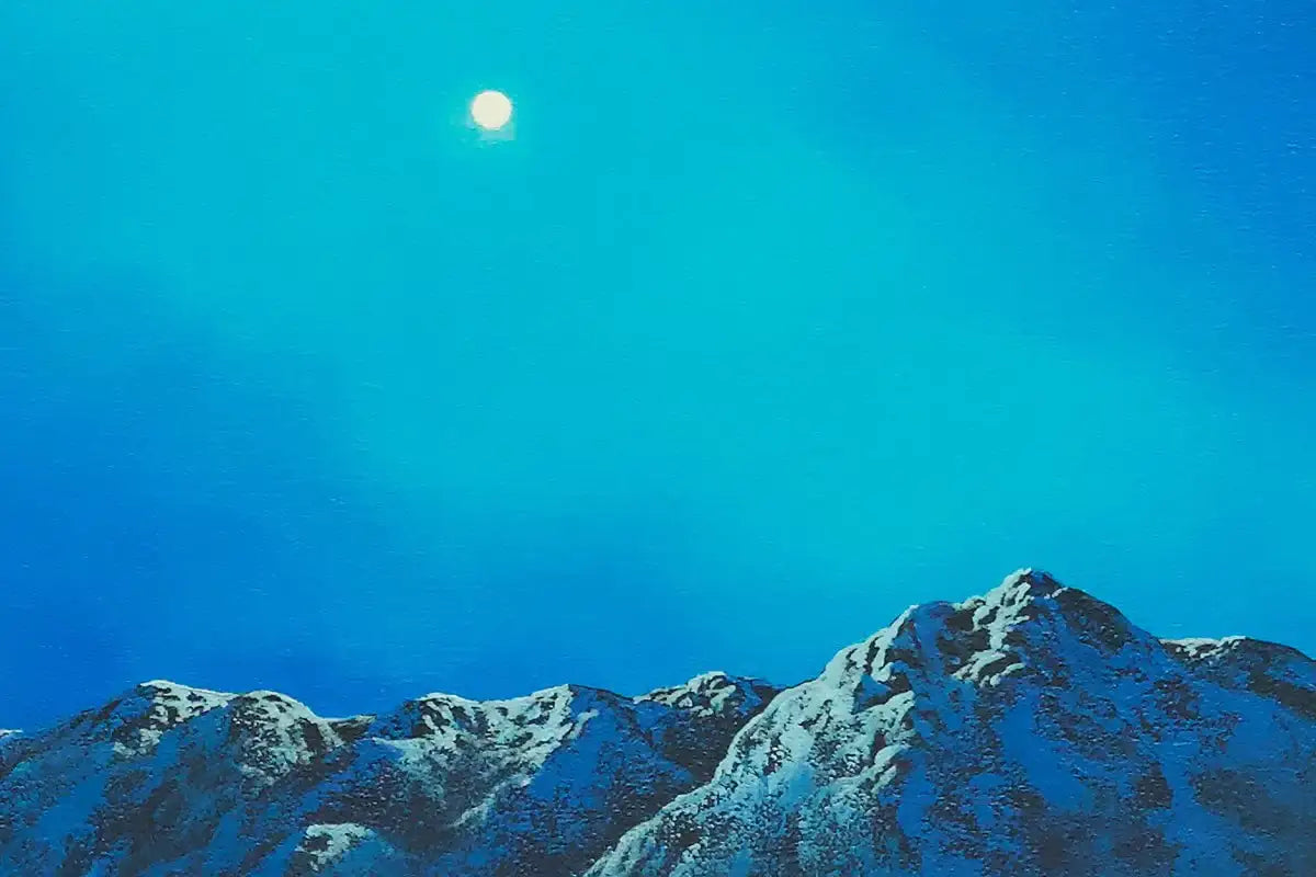 Moonlit Skies - Original - SOLD by artist David Renshaw - Wyecliffe Galleries