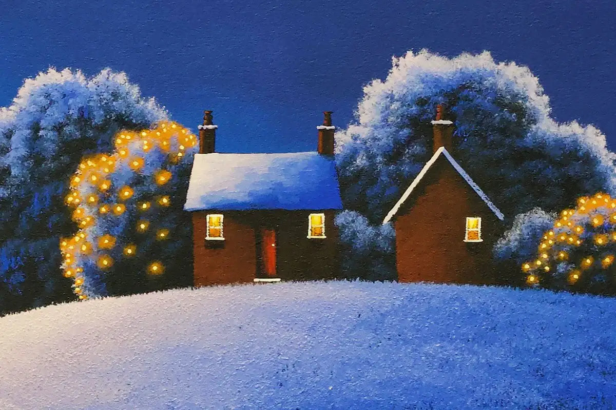 Moonlit Skies - Original - SOLD by artist David Renshaw - Wyecliffe Galleries