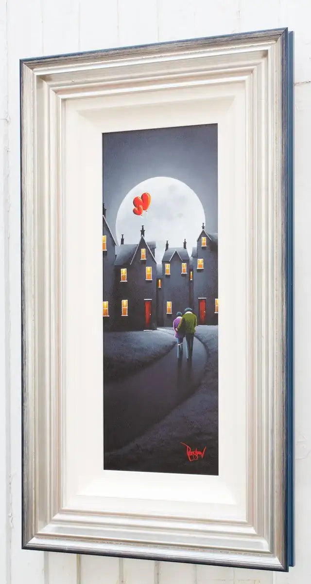 Moonlit Stroll - Original - SOLD by artist David Renshaw - Wyecliffe Galleries