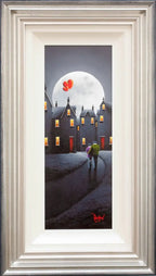Moonlit Stroll - Original - SOLD by artist David Renshaw - Wyecliffe Galleries