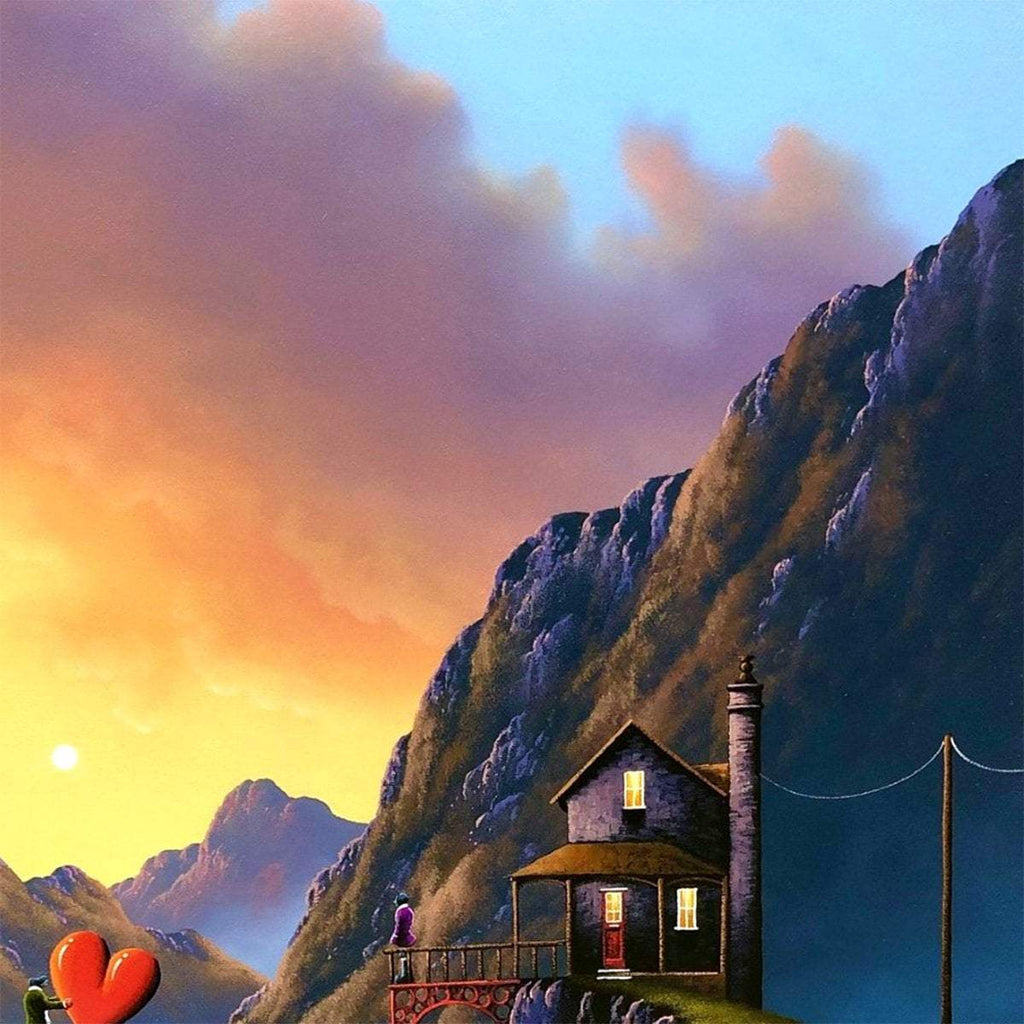 Mountain Dwelling - Original - SOLD by artist David Renshaw - Wyecliffe Galleries