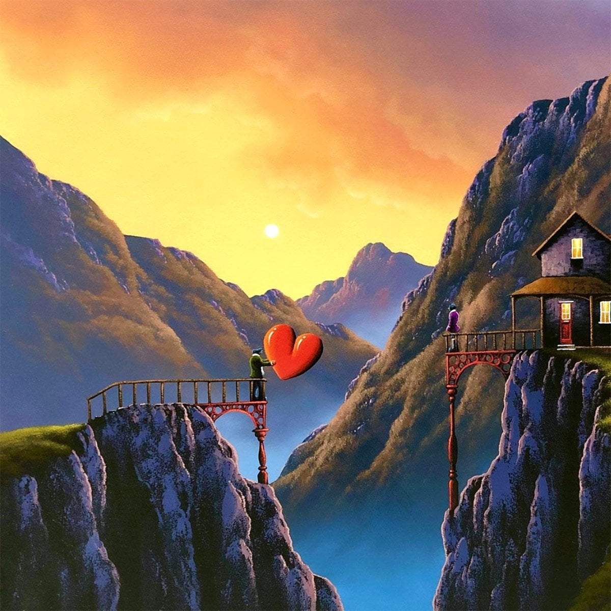 Mountain Dwelling - Original - SOLD by artist David Renshaw - Wyecliffe Galleries