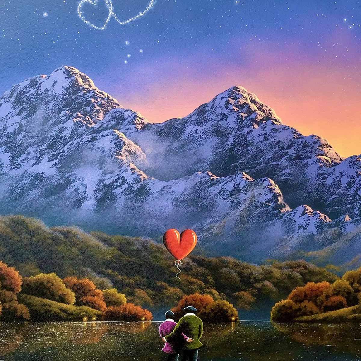 Mountain Gazing With You - Original -SOLD by artist David Renshaw - Wyecliffe Galleries