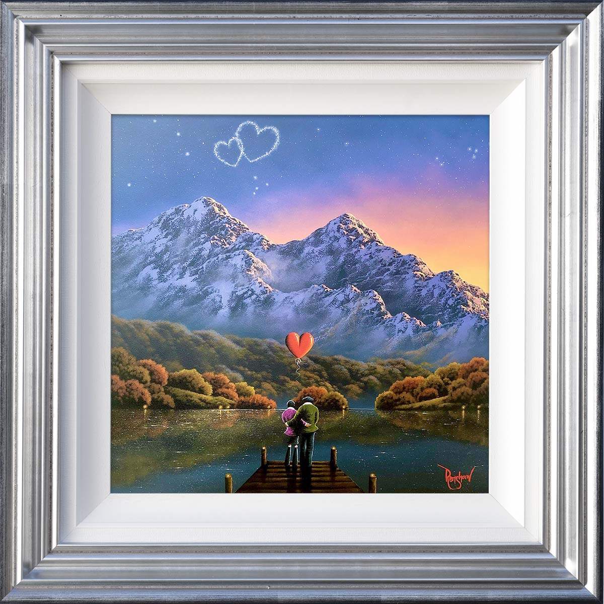 Mountain Gazing With You - Original -SOLD by artist David Renshaw - Wyecliffe Galleries