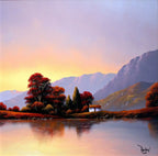 Mountain Haven - SOLD by artist David Renshaw - Wyecliffe Galleries