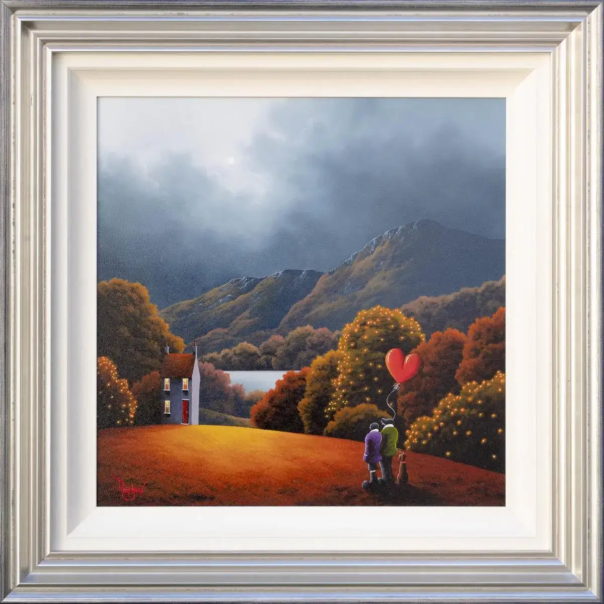 Mountain Lake - Original - SOLD by artist David Renshaw - Wyecliffe Galleries