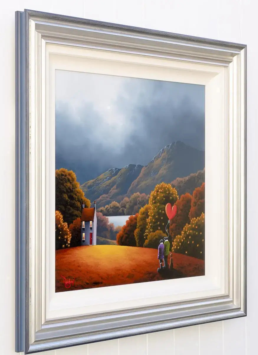 Mountain Lake - Original - SOLD by artist David Renshaw - Wyecliffe Galleries