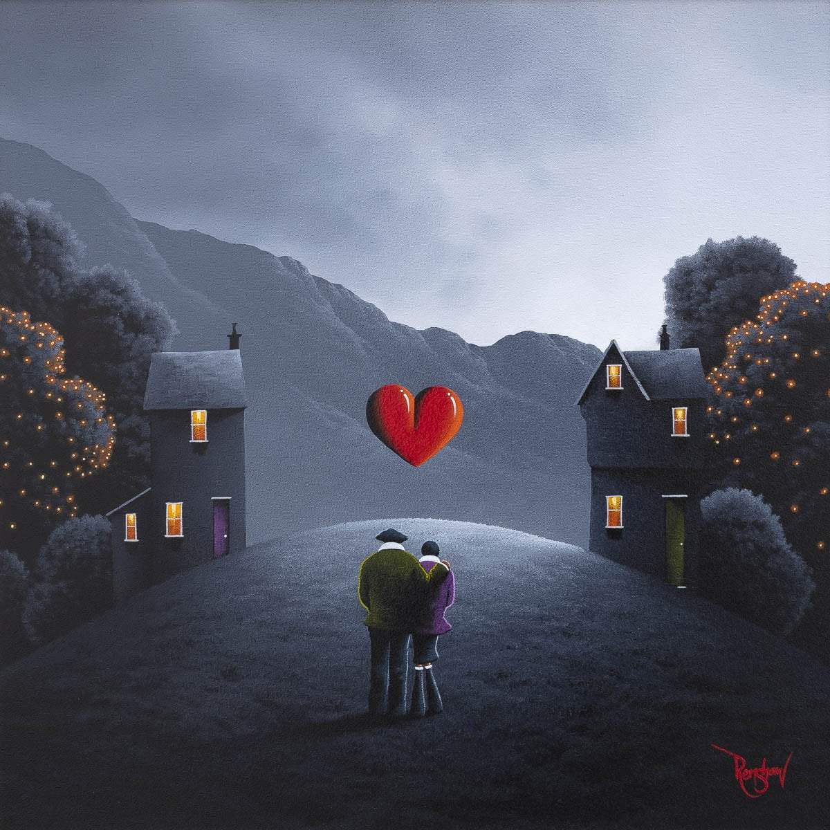 Mountain Mist - Original - SOLD by artist David Renshaw - Wyecliffe Galleries