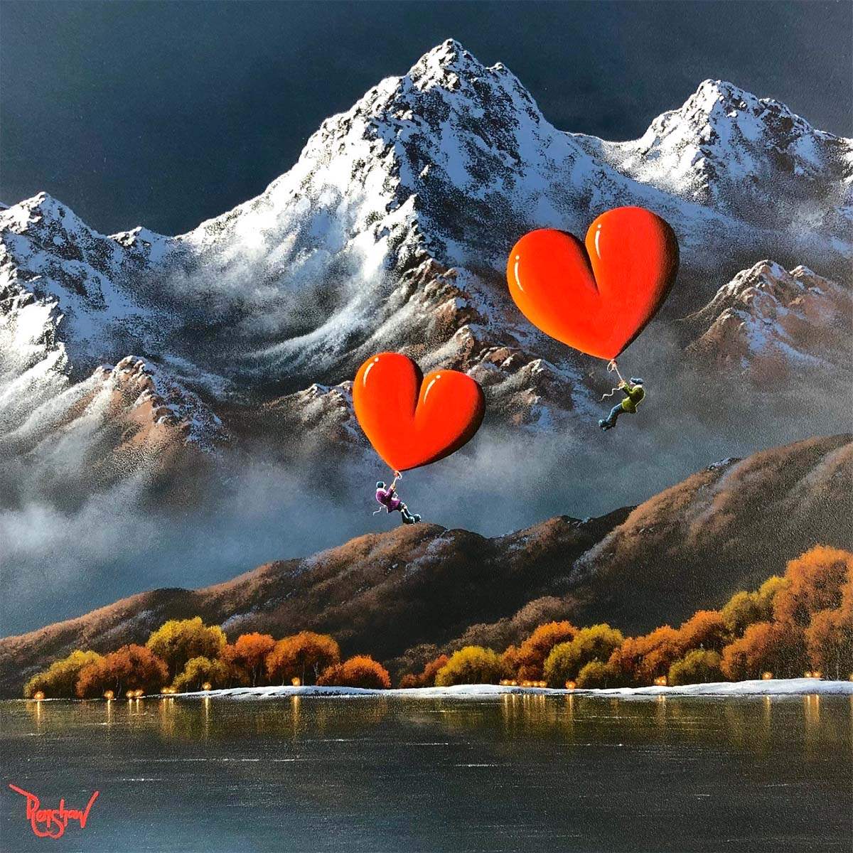 Moving Mountains - Original - SOLD by artist David Renshaw - Wyecliffe Galleries