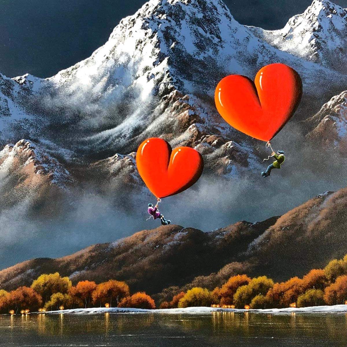 Moving Mountains - Original - SOLD by artist David Renshaw - Wyecliffe Galleries