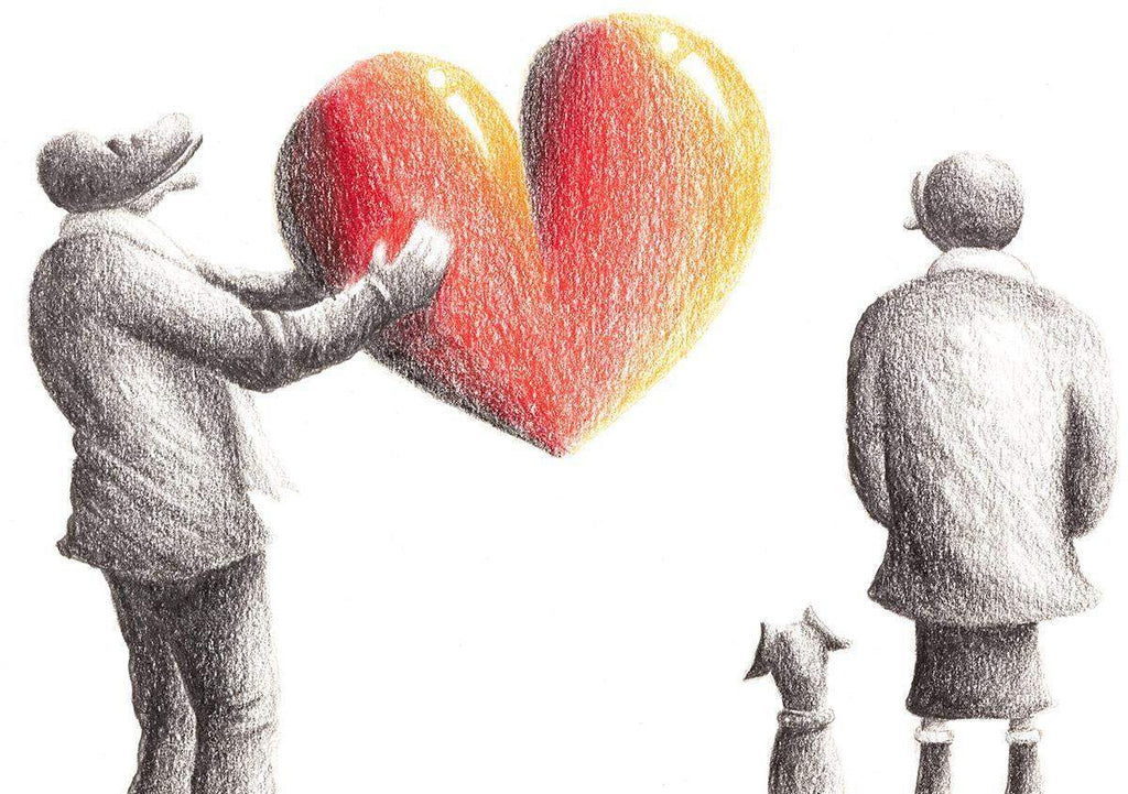 My Gift To You - Sketch - SOLD by artist David Renshaw - Wyecliffe Galleries