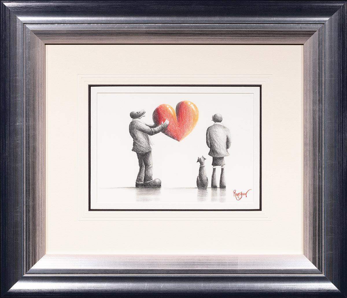 My Gift To You - Sketch - SOLD by artist David Renshaw - Wyecliffe Galleries