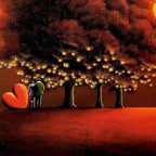 My Heart Grew Fonder - Original - SOLD by artist David Renshaw - Wyecliffe Galleries