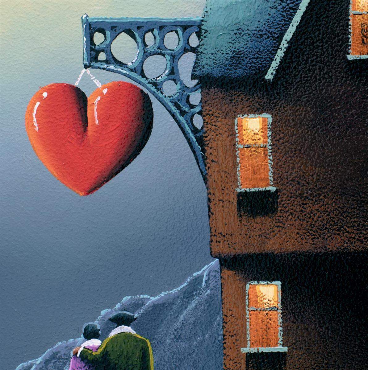 Night Harbour - Original - SOLD by artist David Renshaw - Wyecliffe Galleries