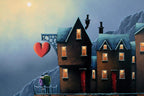 Night Harbour - Original - SOLD by artist David Renshaw - Wyecliffe Galleries