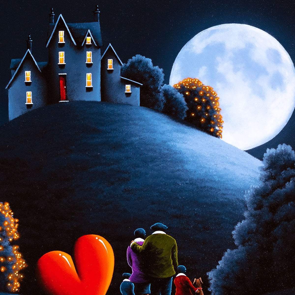Nighttime Adventure - Original - SOLD by artist David Renshaw - Wyecliffe Galleries