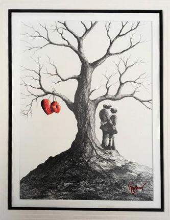 Nurture my Heart - Sketch - SOLD by artist David Renshaw - Wyecliffe Galleries