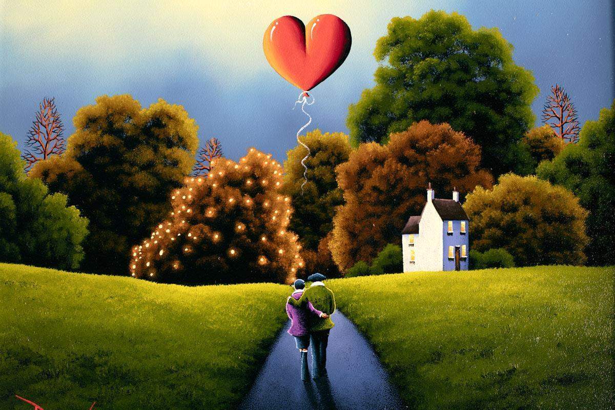 On Our Way Home - Original - SOLD by artist David Renshaw - Wyecliffe Galleries