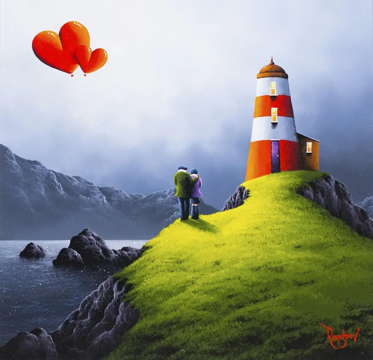 On the Horizon - SOLD by artist David Renshaw - Wyecliffe Galleries