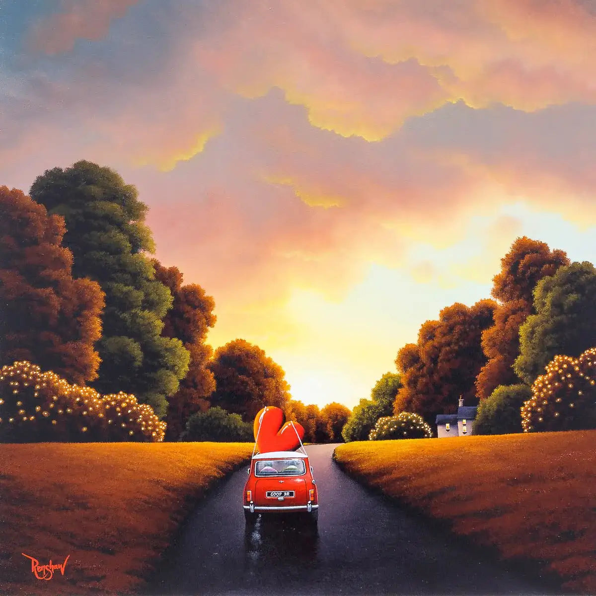 On the Road Again - Original - SOLD by artist David Renshaw - Wyecliffe Galleries