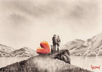 One Love - Original Pencil Sketch - SOLD by artist David Renshaw - Wyecliffe Galleries