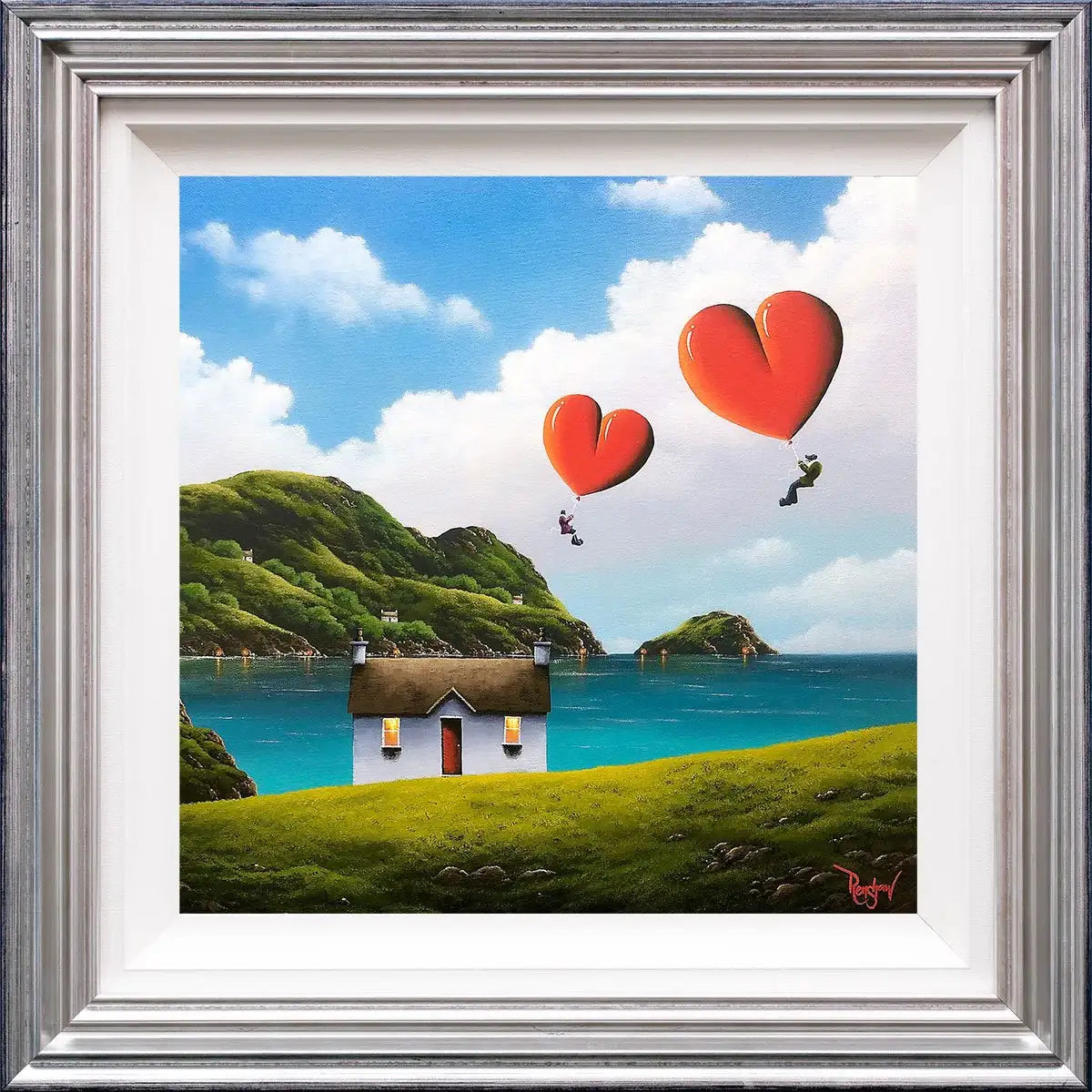 Our Coastal Home - Original - SOLD by artist David Renshaw - Wyecliffe Galleries