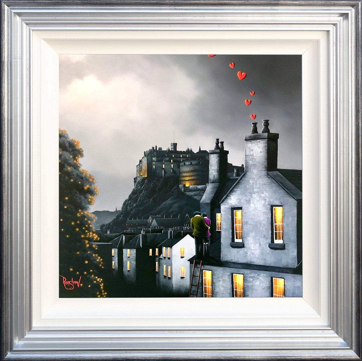 Our Edinburgh - Original - SOLD by artist David Renshaw - Wyecliffe Galleries