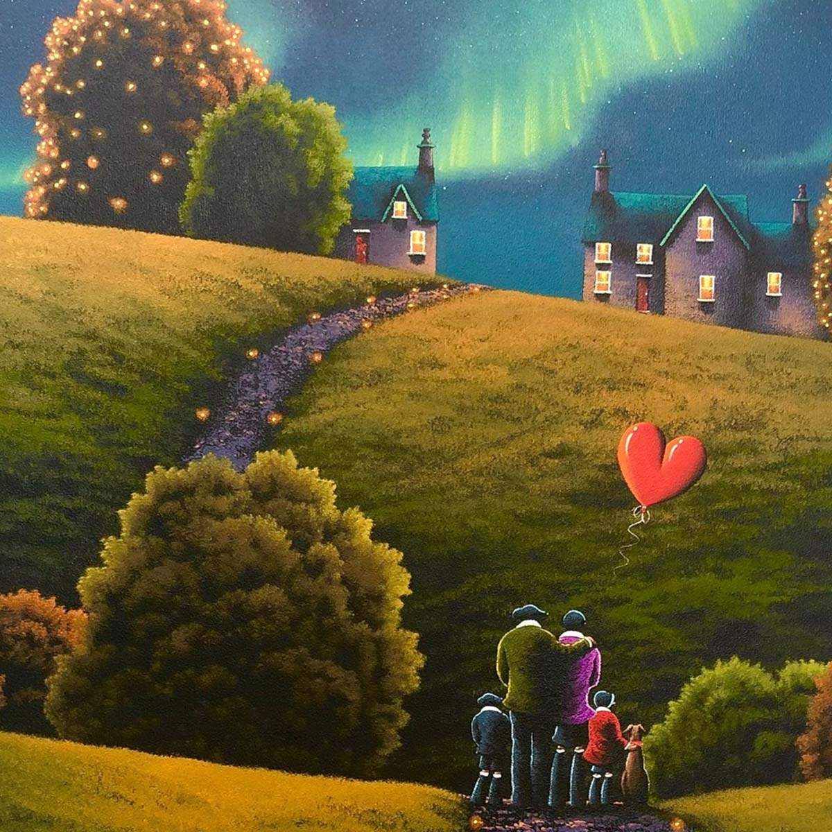 Our Family Adventures - Original - SOLD by artist David Renshaw - Wyecliffe Galleries