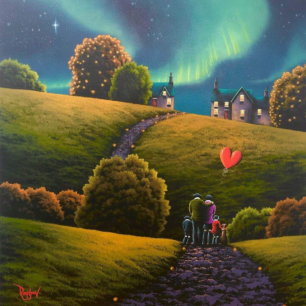 Our Family Adventures - Original - SOLD by artist David Renshaw - Wyecliffe Galleries