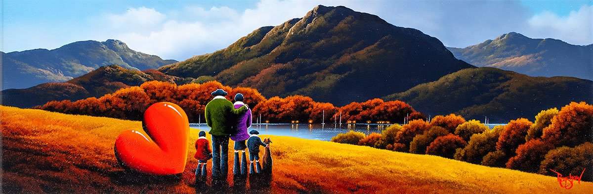 Our Family - Original - SOLD by artist David Renshaw - Wyecliffe Galleries