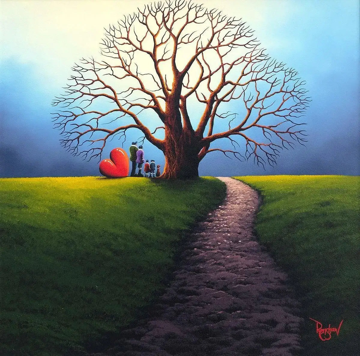 Our Family Tree - Original - SOLD by artist David Renshaw - Wyecliffe Galleries