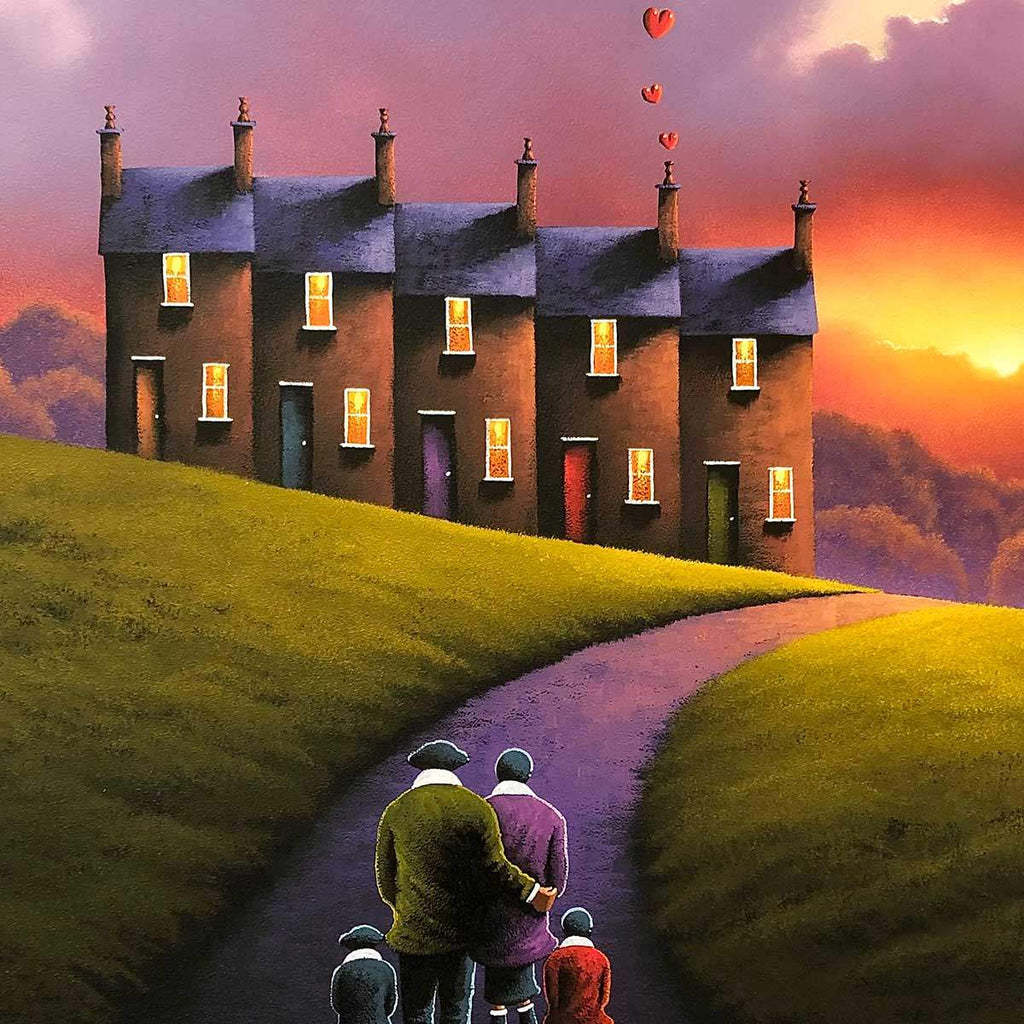 Just the Four of Us - Original - SOLD by artist David Renshaw - Wyecliffe Galleries