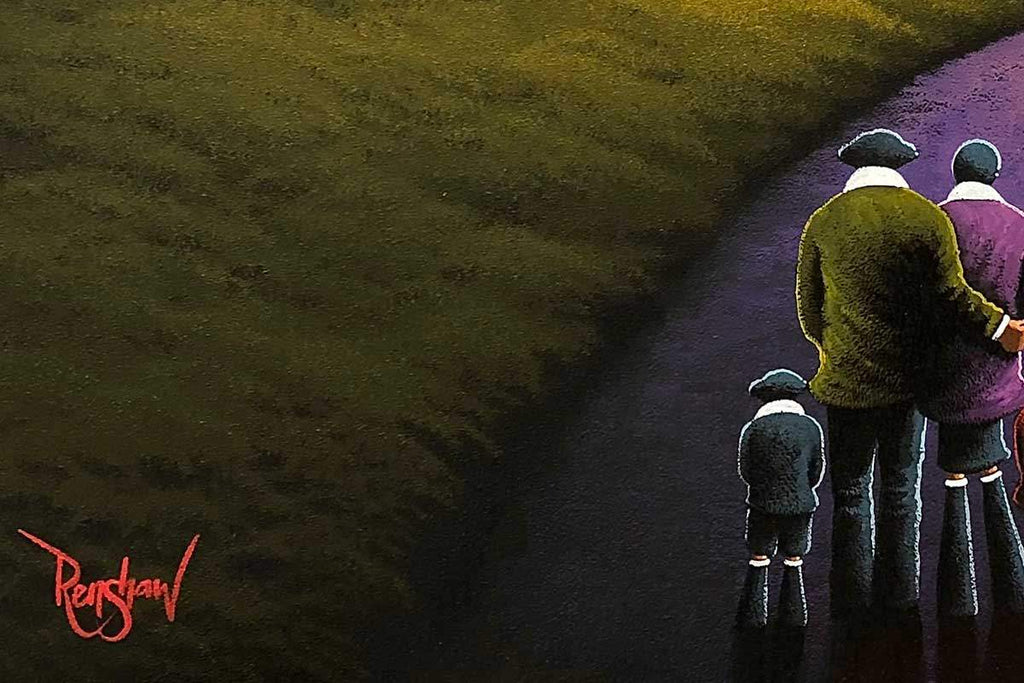 Just the Four of Us - Original - SOLD by artist David Renshaw - Wyecliffe Galleries