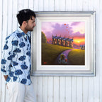 Just the Four of Us - Original - SOLD by artist David Renshaw - Wyecliffe Galleries