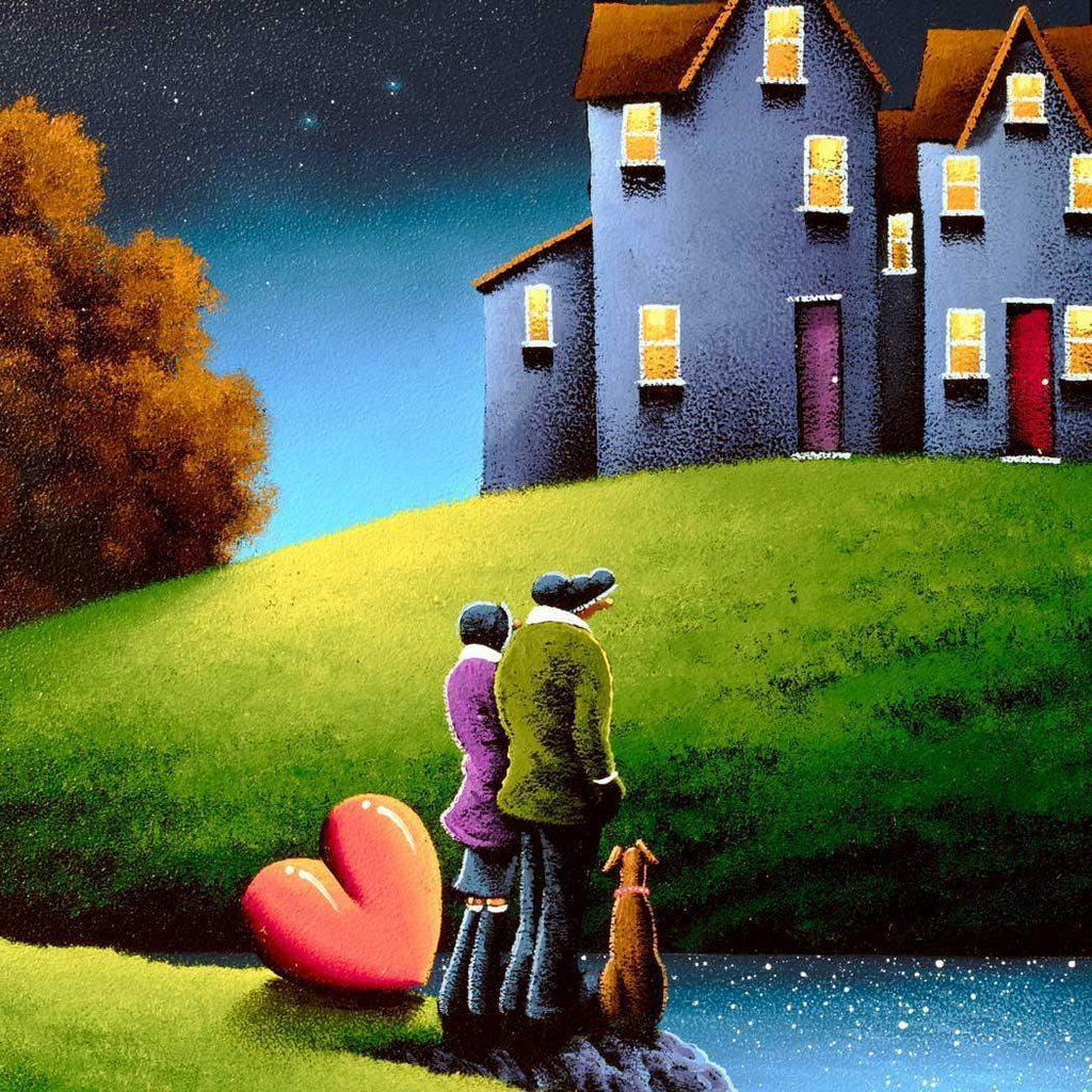 Our House On The Hill - Original - SOLD by artist David Renshaw - Wyecliffe Galleries