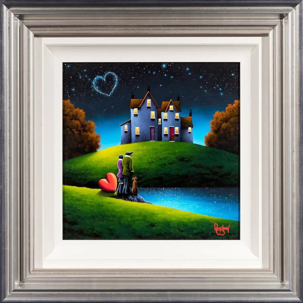 Our House On The Hill - Original - SOLD by artist David Renshaw - Wyecliffe Galleries