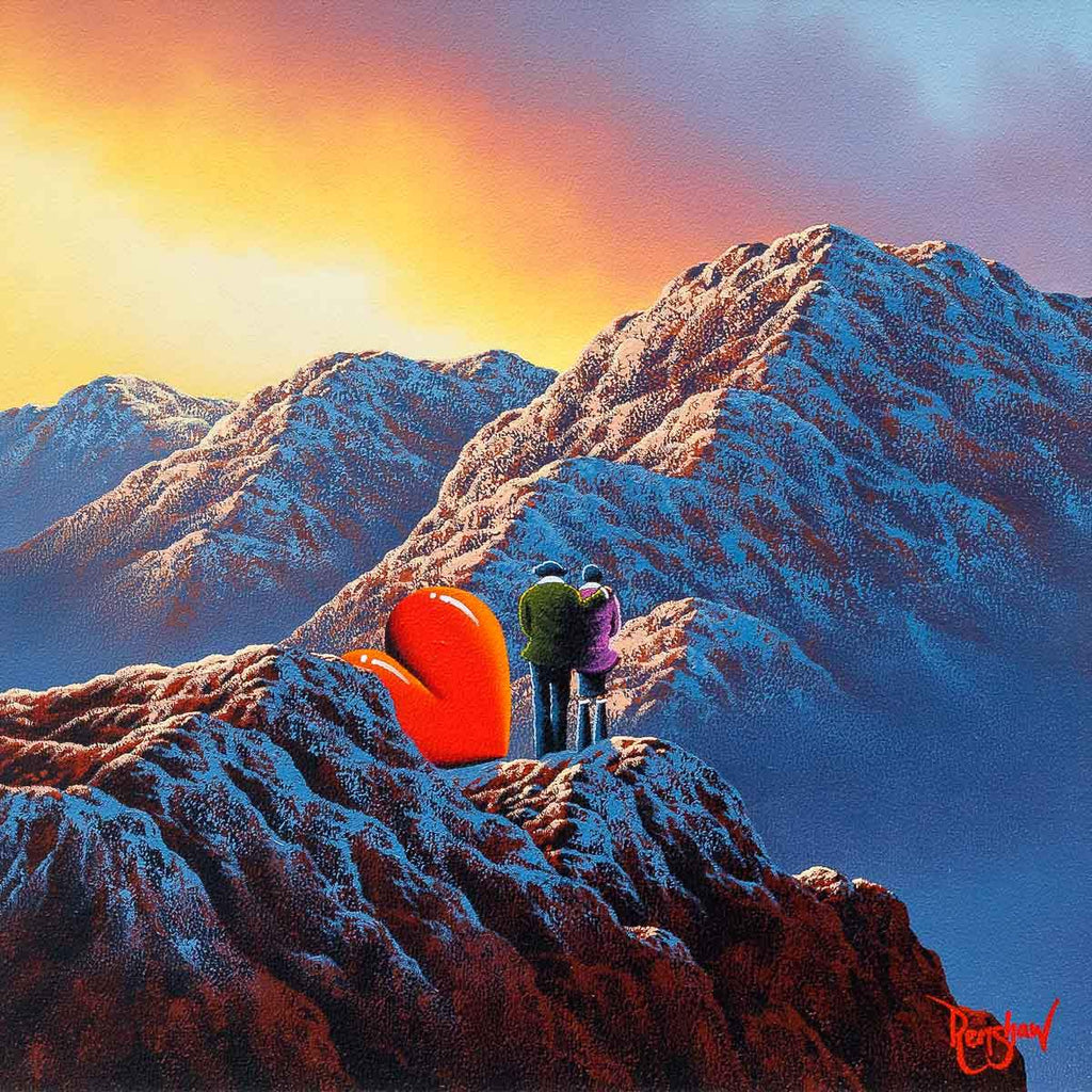 Our Love Can Move Mountains - Original - SOLD by artist David Renshaw - Wyecliffe Galleries