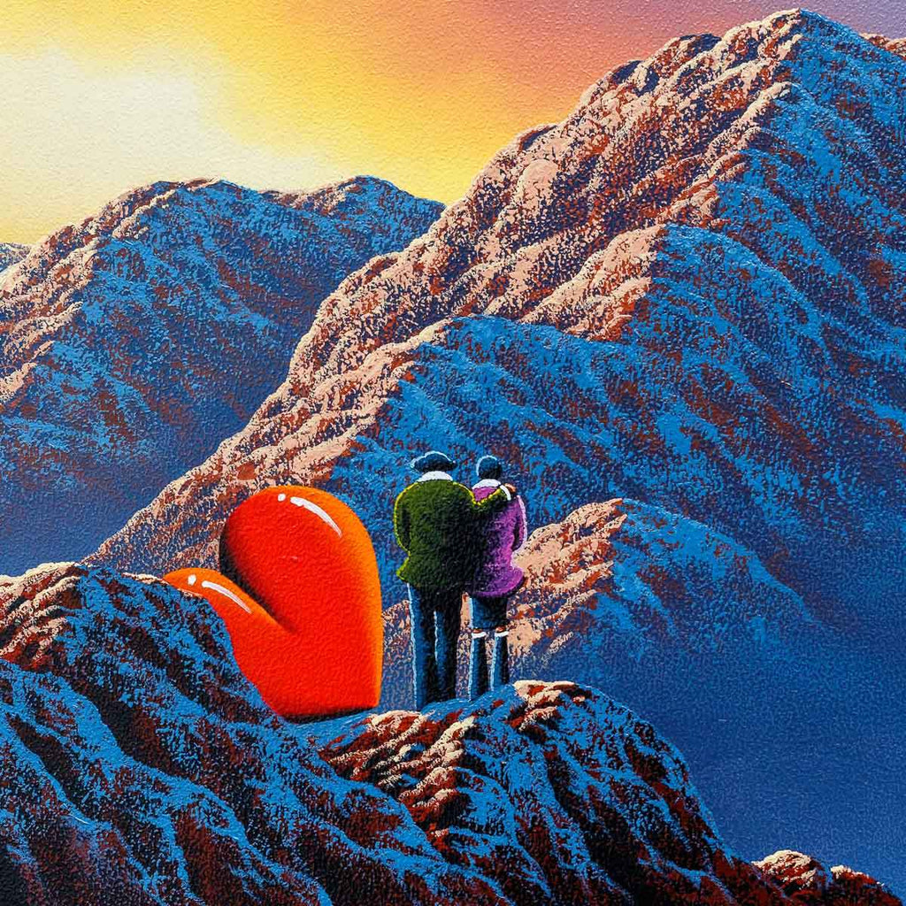 Our Love Can Move Mountains - Original - SOLD by artist David Renshaw - Wyecliffe Galleries