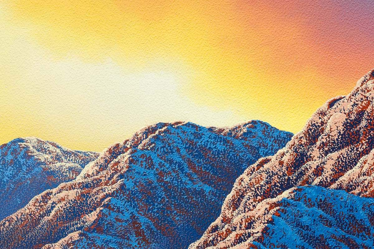 Our Love Can Move Mountains - Original - SOLD by artist David Renshaw - Wyecliffe Galleries